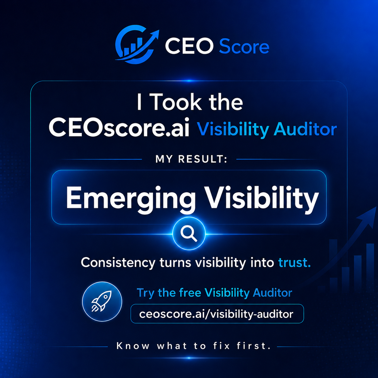 Emerging Visibility Auditor share graphic